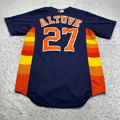 Auténtica camiseta alternativa Majestic Houston Astros José Altuve para hombre talla pequeña S Foto 1 de 4