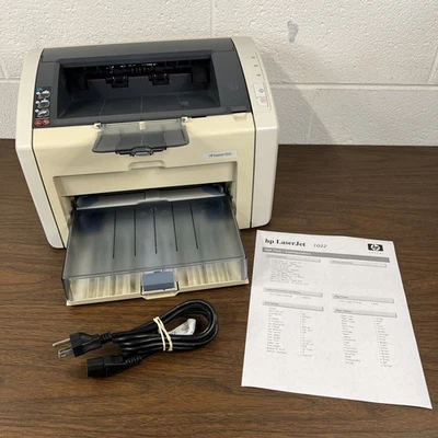 HP LaserJet 1022 Laser Printer W/ Power Cord and OEM Toner - 8,346 Pages Printed - Image 1 of 4