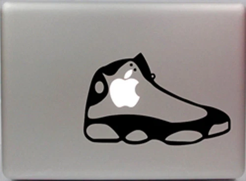 Cool Basketball Sports Shoe Apple Macbook Removable Vinyl Sticker Decal - Image 1 of 1