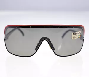 Polaroid 4605B vintage men's shield sunglasses-circa 1980s-NEW old stock-26g - Picture 1 of 13
