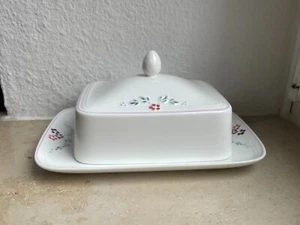 Villeroy & Boch Bel Fiore butter dish butter dish with base 2 pieces MINT! - Picture 1 of 3