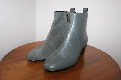 KURT GEIGER ЖЕНЩИН ELMER 2 БОТИНКИ КОЖИ И ЗАМШИ БЛОК КАБЛУК СЕРЫЙ РАЗМЕР 38,5 ЕС - Изображение 1 из 4