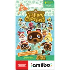 Nintendo Animal Crossing Series 5 amiibo Pack of 6 cards - Picture 1 of 1