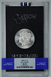 1885-CC $1 GSA Morgan Silver Dollar MS63 NGC 8152572-036 with Box & COA - Picture 1 of 10