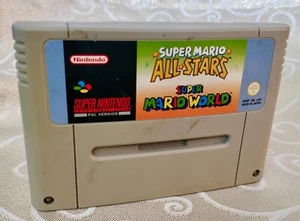 SNES Super Nintendo ~ ALL STARS SUPER MARIO WORLD - Cart. ONLY See Description - Picture 1 of 3