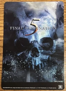 Final Destination 5 Blockbuster Video Shelf Display Backer Card Jeremy Renner - Picture 1 of 6