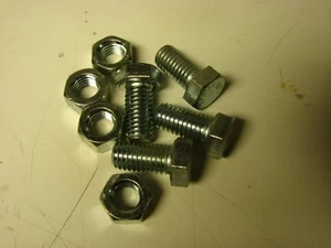 Hex Cap Screw 1/2" x 1" coarse thread 4 pcs includes nuts grade 5 bolt - Bild 1 von 2