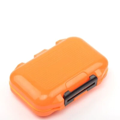 Caja de aparejos de pesca señuelo compartimentos impermeables 2 capas almacenamiento estuche rígido gancho Foto 1 de 4