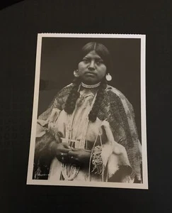 Native American Women Cayuse Maiden Great Photographic Postcard - Foto 1 di 2