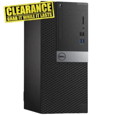 Dell Desktop Computer PC MT i5, up to 16GB RAM, 1TB SSD, Windows 11 Pro, WiFi - Image 1 of 4