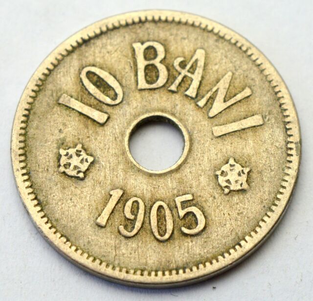 ROMANIA 10 BANI 1905 OLD COIN