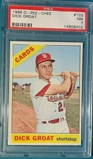 1966 O Pee Chee Baseball #103 Dick Groat PSA 7