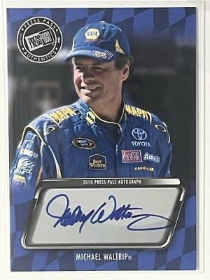 Michael Waltrip Autograph 2010 Press Pass Auto Signing Signatures NASCAR RACING - Image 1 of 2