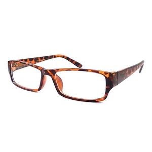 DE COLECCIÓN Nerd Rectangular Unisex Para Hombre Marco Moderno Lentes Transparentes Gafas TORTUGA - Imagen 1 de 6