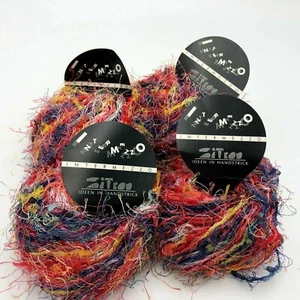 4 Skeins Zitron "Intermezzo" Yarn Pink Gradient France Nylon Wild and Fun 50gr - Picture 1 of 5