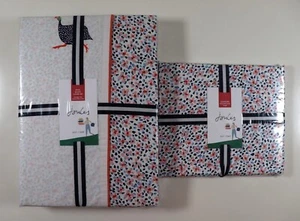 JOULES GUINEA FOWL DUVET COVER SET 4 OXFORD STANDARD PILLOWCASES - DOUBLE SIZE - Picture 1 of 23