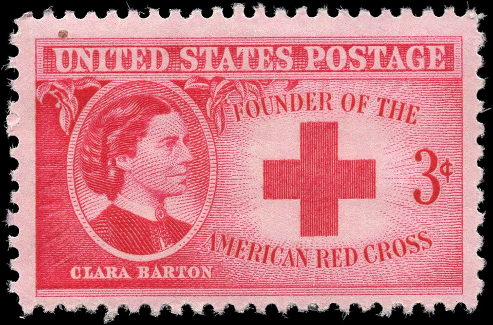 US Scott # 967, Clara Barton, Founder of the Red Cross, 1948 3¢ Stamp, MNH - Image 1 of 1