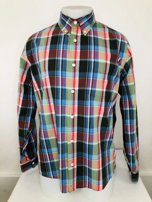 JACK SPADE New York - Cuadros Coloridos Para Hombre Lg. Camisa - EXCELENTE Foto 1 de 4