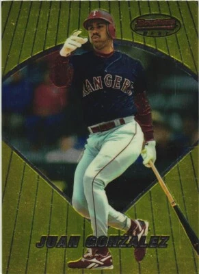 1996 Bowman's Best #58 Juan Gonzalez Texas Rangers - Image 1 of 2
