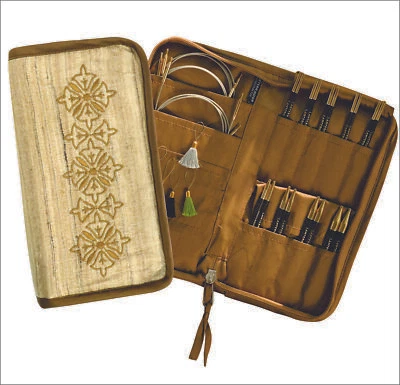 Lantern Moon Ancestry 4" Ebony Interchangeable Knitting Needle Set with Silk - Image 1 of 2