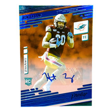 HUNTER LONG 2021 Prestige #271 Xtra Points Premium Blue Signatures Rookie Auto