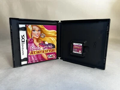 Barbie: Jet, Set & Style (Nintendo DS, 2011) CIB Authentic Tested Video Game - Image 1 of 4