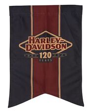 Drapeau de jardin Harley-Davidson résistant aux intempéries 120e anniversaire édition limitée