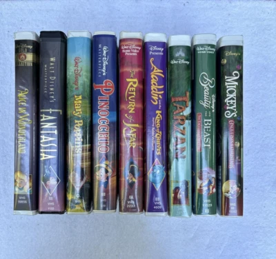 Lot of 9 x Disney Home Video VHS Tapes inc. Alice in Wonderland Gold Collection - Image 1 of 4