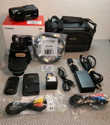 Canon Vixia HF M301 Digital Video Camcorder 15X Optical Zoom Mint Cond.  W/Extra - Image 1 of 4