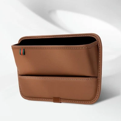 1PC Car Truck Seat Side Pocket Organizer Gap Storage Auto Console Side Bag Brown Foto 1 de 4