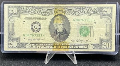 1950B Series Twenty Dollar Federal *STAR* Reserve Note $20 Bill Z217 - Image 1 of 2