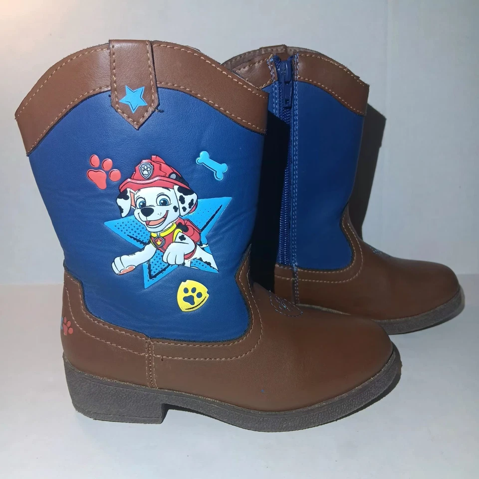 Botas de Vaquero Chicos Paw Patrol Talla 11 Imitación Cuero Chase Marshall Foto 1 de 4