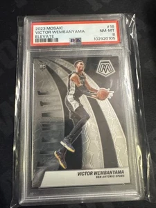 2023 MOSAIC VICTOR WEMBANYAMA PSA 8 ROOKIE BASKETBALL CARD. - Picture 1 of 2