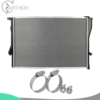 Radiador con abrazaderas de manguera para BMW 528i 1995-1998 BMW 740iL 1401 1997-1998 Foto 1 de 4