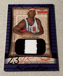 Tarjeta de camiseta Fleer Throwbacks 2004-05 RC #91 J.R. Smith Hornets/499 ver nota - Imagen 1 de 4