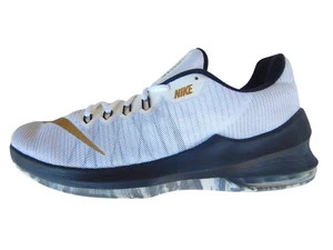 Nike Air Max 'Infuriate II' Men's White Black Gold Low Basketball Shoes - US 12 - Picture 1 of 10