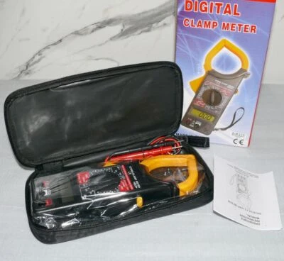 DT266 Digital Zangen Multimeter Messgerät Prüfkabel Widerstand Clamp Test Tasche - Bild 1 von 4