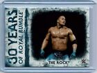 2018 Topps WWE Undisputed THE ROCK 30 Years of Royal Rumble bleu #12/25