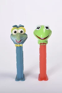 PEZ Dispenser Muppets Kermit/Gonzo Jim Henson Disney Set of 2 Intro 1991 - Picture 1 of 6