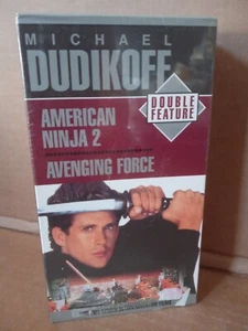 AMERICAN NINJA 2 / AVENGING FORCE 2 VHS Tape Set Michael Dudikoff NEW - Picture 1 of 3