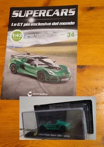 1:43 Lotus Exige Sport 380 2016 + Fascicolo Supercars NUOVO SIGILLATO Centauria - Foto 1 di 11