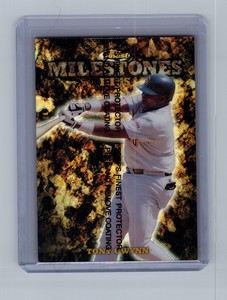 Tony Gwynn 1999 Topps Finest Milestones  #M1 /3000 Padres Error *No Serial # B93