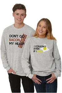 Relationship Brunch Couple Matching Love Gift Long Sleeve Tshirt for Men or Wome - Picture 1 of 9