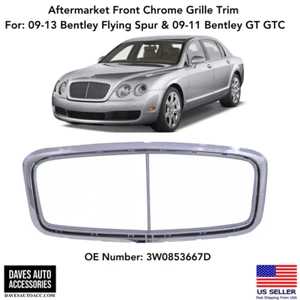 Front Radiator Grille Trim Cover 09-13 Bentley Continental Flying Spur GT GTC - Picture 1 of 1