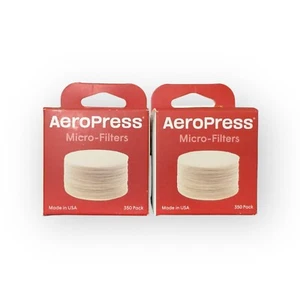 AeroPress Coffee Maker Replacement Micro-Filters 2 Packs of 350 (700 Total) New - Picture 1 of 9