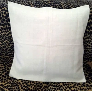 COCOON EUROPEAN SIZE CUSHION COVERS 100% HEMP WITH ZIPPER BACK -  60CM X 60CM - Picture 1 of 2