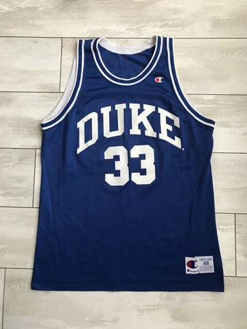 DUKE NCAA 90s UNIVERSITY BASKETBALL JERSEY CHAMPION VINTAGE GRANT HILL #33 MENS Cover