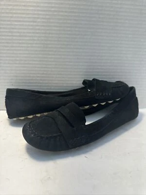 Черные замшевые мокасины Penny MICHAEL KORS размер 6 М туфли на плоской подошве GBR-2 - Изображение 1 из 4