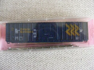N Scale Roundhouse Ontario Northland ON Steel Box car Rolling Stock USED - Bild 1 von 2