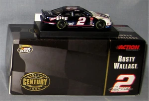 Coche diecast NASCAR 2000 Rusty Wallace "Miller Lite Beer" escala 1:64 - Imagen 1 de 2
